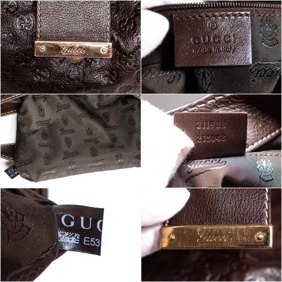 ❌SOLD❌ Authentic GUCCI Leather Hobo Bag - Picture 5 of 15